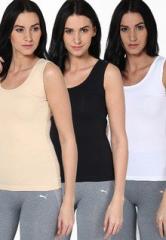 Rham Multi Color Solids Combo Of 3 Camisole women