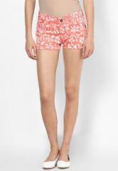 Riot Jeans Pink Printed Shorts women