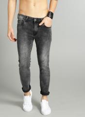 Roadster Black Skinny Fit Mid Rise Clean Look Stretchable Jeans men