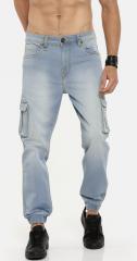 Roadster Blue Jogger Mid Rise Clean Look Stretchable Jeans men