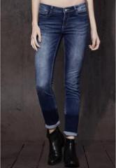 Roadster Blue Washed Skinny Fit Mid Rise Jeans women