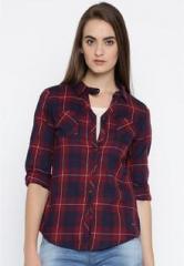 Roadster Red Checked Shirt women