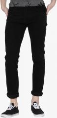 Rodamo Black Solid Slim Fit Jeans men