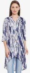Ruhaans Blue Printed Tunic women