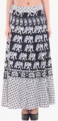 Ruhaans Multicoloured Printed Flared Skirt women