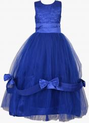 Samsara Couture Blue Solid Maxi Dress women