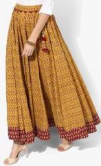 Sangria Printed Flared Skirt women