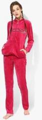Sdl By Sweet Dreams Magenta Solid Pyjama Set women