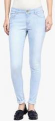Sf Jeans By Pantaloons Ice Blue Skinny Fit Mid Rise Jeans women