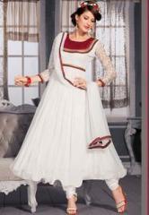 Shonaya White Solid Dress Meterial women