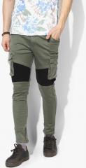 Skult By Shahid Kapoor Olive Super Skinny Fit Mid Rise Clean Look Jeans men