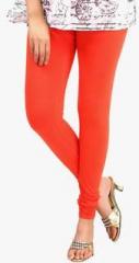 Sohniye Orange Solid Leggings women