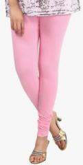 Sohniye Pink Solid Leggings women