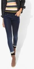 Spykar Blue Low Rise Skinny Jeans women
