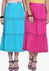 Studio West Multicoloured Flared Skirt women