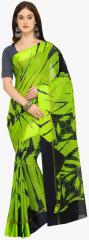 Stylee Lifestyle Green Printed Saree women