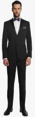 Suitltd Black Solid Slim Fit Suit men