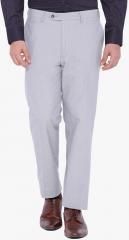 Suitltd Light Grey Solid Formal Trouser men