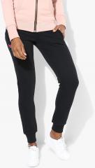 Superdry Navy Blue Solid Regular Fit Joggers women