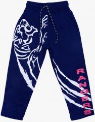 Sweet Angel Navy Blue Straight Fit Trackpants girls