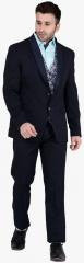 Tag 7 Navy Blue Single Breasted Casual Suit men