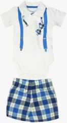 The Childrens Place White Short Sets boys