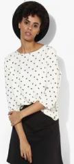 Tom Tailor Off White Printed Blouse women