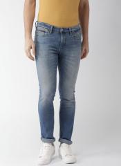 Tommy Hilfiger Blue Scanton Slim Fit Low Rise Clean Look Stretchable Jeans men