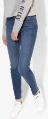 Tommy Hilfiger Blue Washed Mid Rise Skinny Fit Jeans women