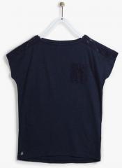 Tommy Hilfiger Navy Blue Round Neck T Shirt girls