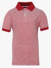 Tommy Hilfiger Red Regular Fit Polo Shirt boys