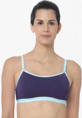 Triumph Blue Solid Non Wired Non Padded Basic Bra women