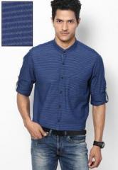 Turtle Solid Blue Casual Shirt men