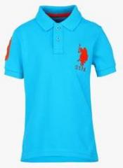 U S Polo Assn Aqua Blue Polo Shirt boys