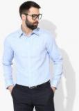 U S Polo Assn Blue Checked Tailored Fit Formal Shirt men