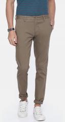 U S Polo Assn Brown Solid Slim Fit Chinos men