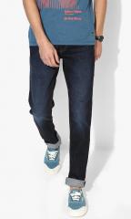 U S Polo Assn Denim Co Blue Slim Tapered Fit Mid Rise Clean Look Stretchable Jeans men