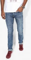 U S Polo Assn Denim Co Blue Washed Low Rise Skinny Fit Jeans men