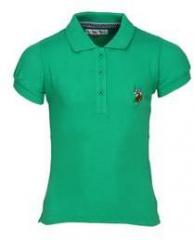 U S Polo Assn Green Polo T Shirts girls