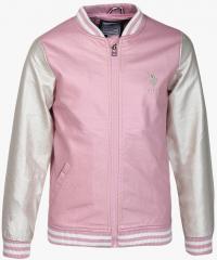 U S Polo Assn Kids Pink Winter Jacket girls
