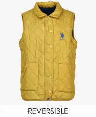 U S Polo Assn Kids Yellow Reversible Jacket boys