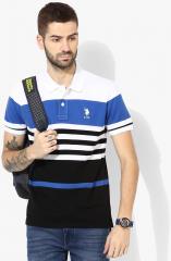 U S Polo Assn multi Striped Regular Fit Polo T Shirt men