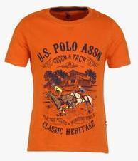 U S Polo Assn Orange T Shirt boys