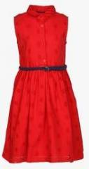 U S Polo Assn Red Casual Dress girls