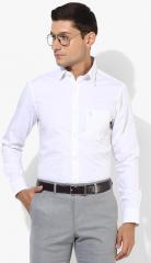 U S Polo Assn Tailored White Solid Regular Fit Formal Shirt men