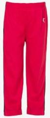 Ultrafit Red Solid Cotton Track Pants boys
