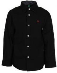 United Colors Of Benetton Black Casual Shirt boys