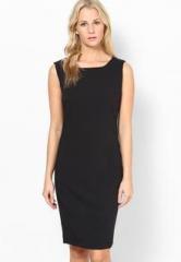 United Colors Of Benetton Black Sleeve Less Dress women