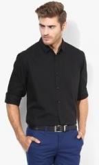 United Colors Of Benetton Black Slim Fit Casual Shirt men