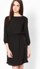 United Colors Of Benetton Black Solid Dress women